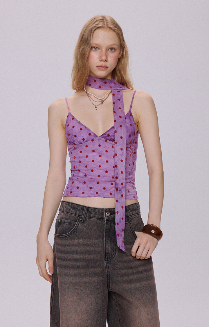 VIOLET VENOM VEIL TOP IN VIOLET POISON