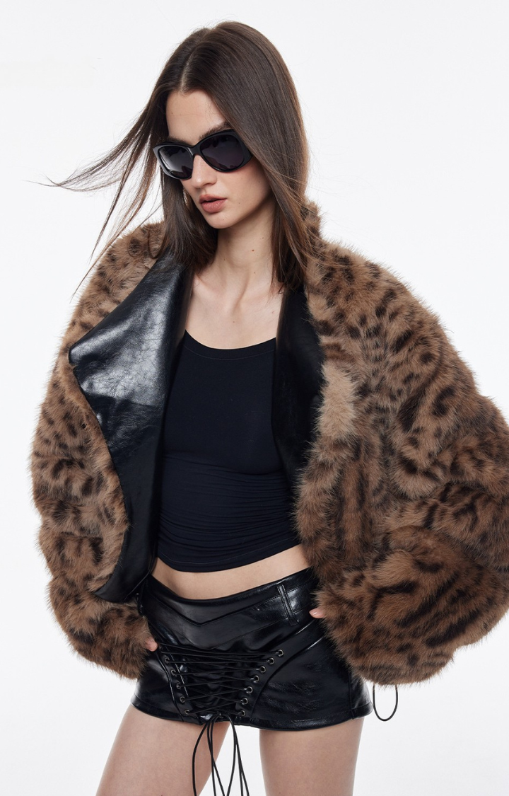 FERAL LACE-UP OIL-WAX LEATHER HIP COVER MINI