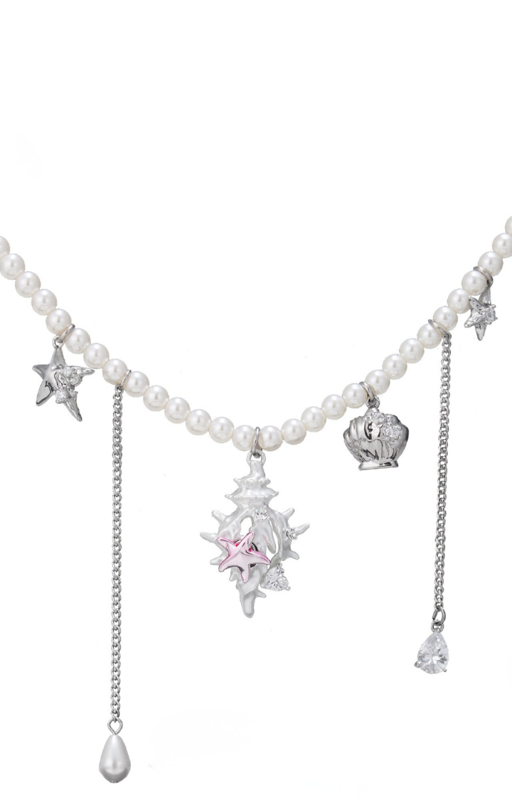 BRATTY PEARL SIREN NECKLACE