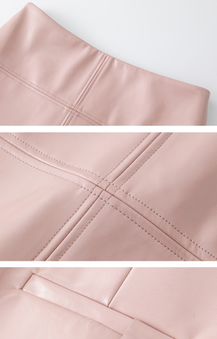 VICE GRIP OIL-WAX SKIRT IN BLUSH VENOM