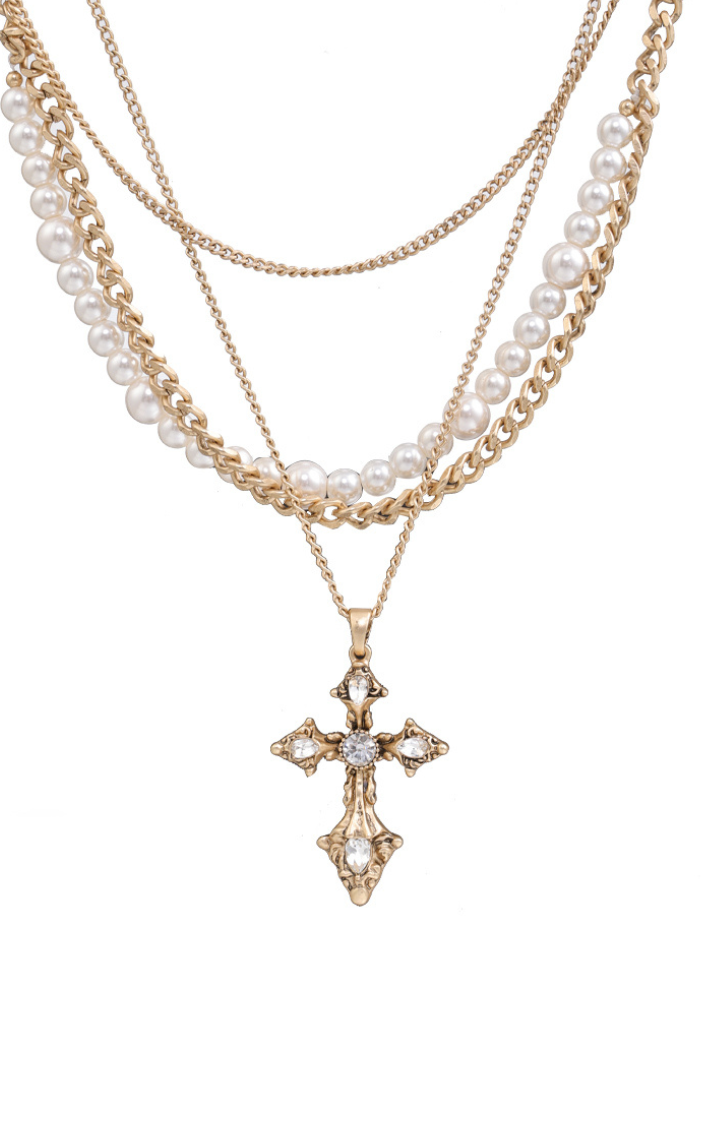 SAINT TEARS CROSS NECKLACE – BLESSED GOLD